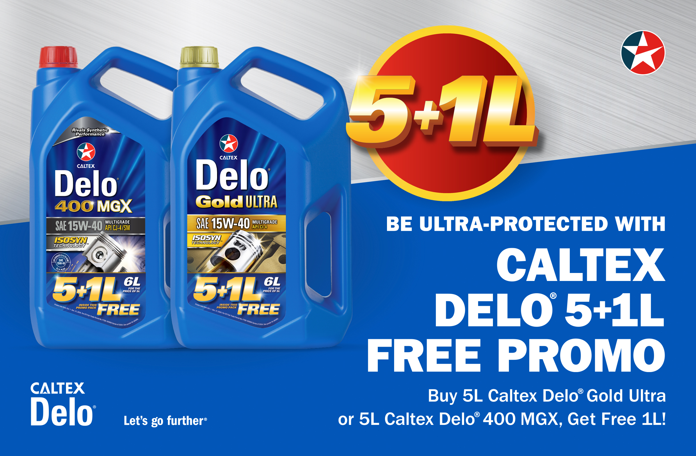 Caltex Delo 5 plus 1 Promo