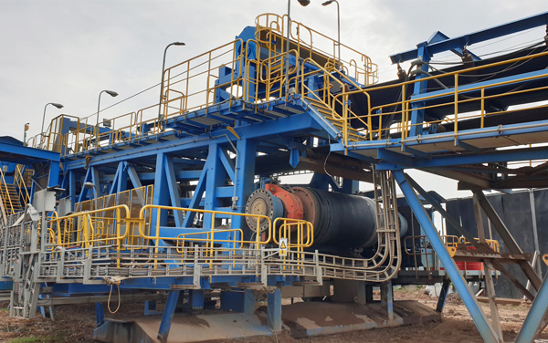 Pipes in a manufacturing facility