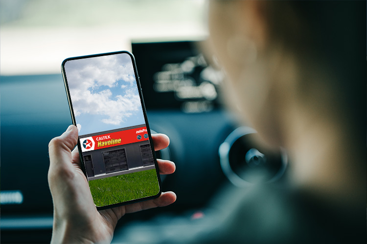 locate caltex workshop on mobile