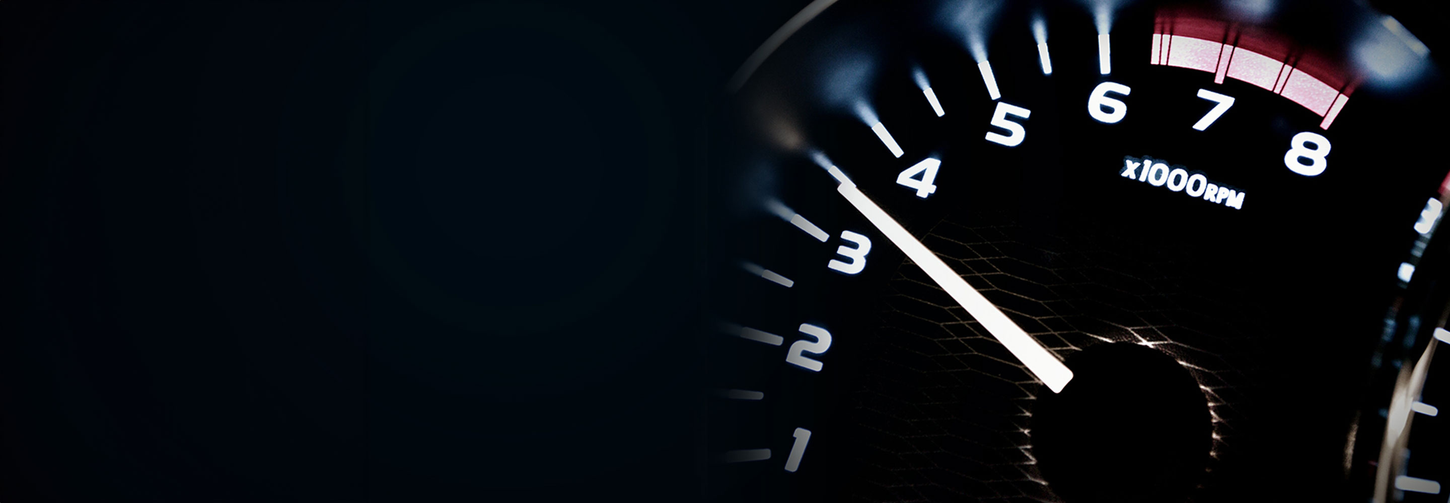 Close up shot of a car speedometer