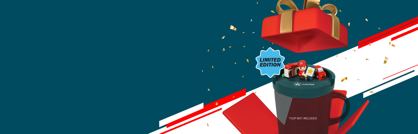 Download CaltexGO and get a free cup lid