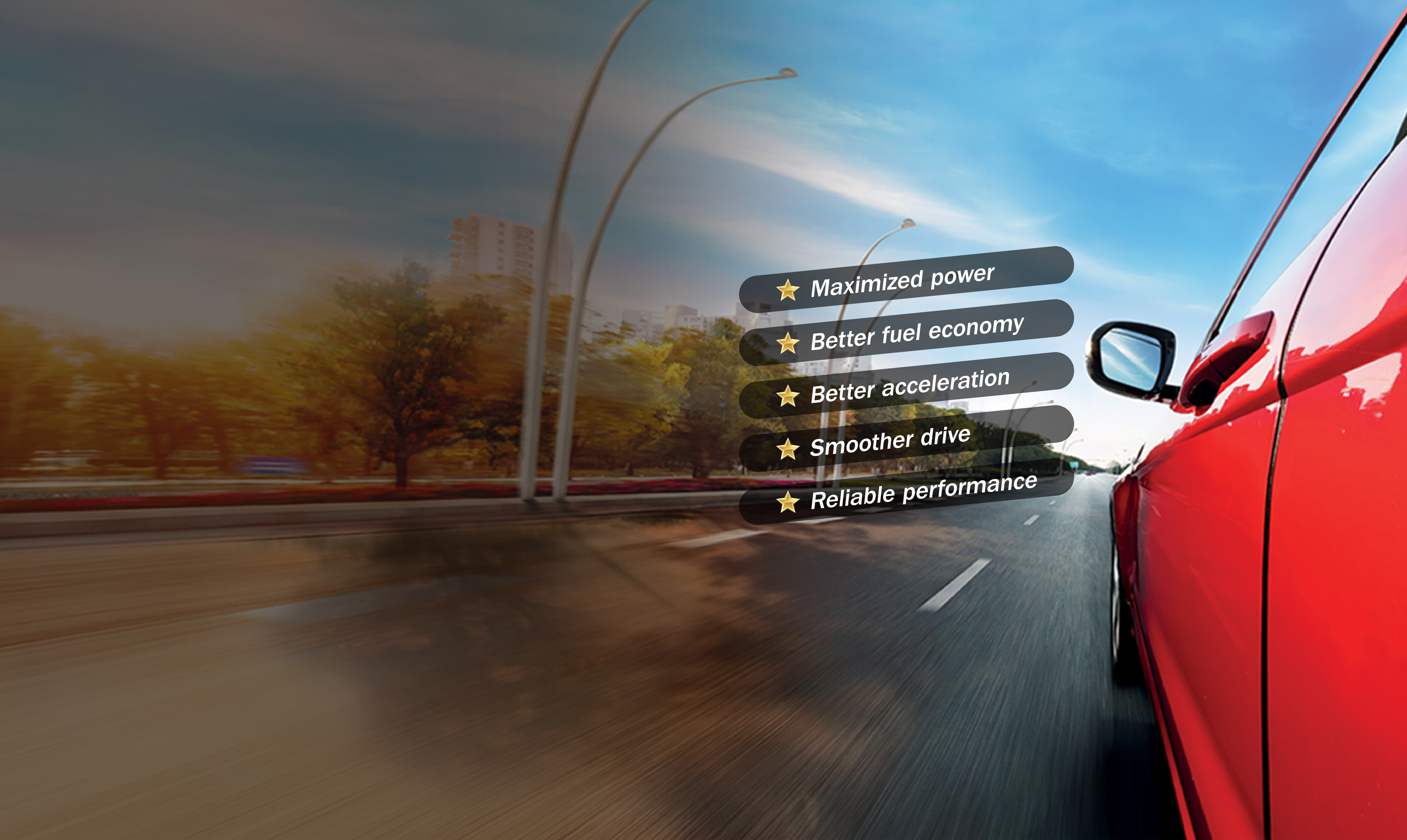 car driving with techron
